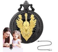 Juego de dados de metal, juego de dados pequeño | 7 dados de juego en de reloj de bolsillo grabado,Juegos de mesa de juego de rol familiar, divertidos juegos para viajes a casa