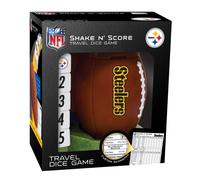 Juego de dados de viaje MasterPieces NFL Pittsburgh Steelers Shake N' Score para 2 jugadores mayores de 6 a os