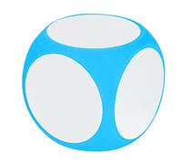 Juego de Dados en Blanco, Accesorio de Enseñanza, Fácil de Limpiar, Portátil, Dados Cúbicos, para Educadores, Padres, Niños, Escuelas, Hogares