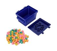 Juego de Dados Familiar de 75 Piezas: Juego de Dados Colorido y de Ritmo Rápido para 2-4 Jugadores, Reuniones y Viajes