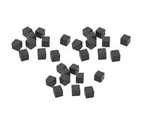 Juego de Dados hexaédricos de 30 Uds., Dados de plástico de ángulo Recto Negro Puro para Juegos de Mesa, Aprendizaje de matemáticas, Actividades en el Aula, Recuerdos de Fiesta