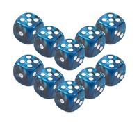 Juego De Dados: Juguete De Borde Redondeado, Marfiles Acrílicos D6 De 16 Mm, Dados Que Brillan En El Aprendizaje Matemáticas, Suministros De Entretenimiento para El Hogar, Familia, Juegos De Ocio,