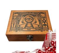 Juego De Dados Oráculo Juego de Mesa Portátil en Madera Tallada a Mano