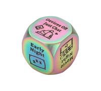 Juego de dados para citas nocturnas - Dados de decisión para el día de San Valentín, dados divertidos y coloridos para el día de San Valentín | Decididor de dados de fecha interactivo, dados