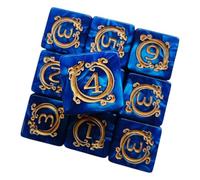 Juego de dados para juegos de rol | 10 dados creativos patrón dragón para juego de rol decoración oficina coche adultos hombres mujeres
