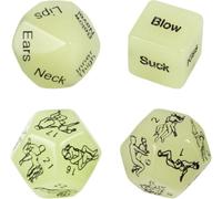 Juego de Dados Plsticos Hexaedricos románticos para Parejas de Citas nocturnas, Games Dados para Parejas con Bolsa Negra 6X4J1F7