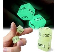 Juego de dados románticos y traviesos para adultos, dados que brillan en la oscuridad, regalo para parejas, divertidos juegos de citas nocturnas para adultos, dados de amor, regalos del día de San