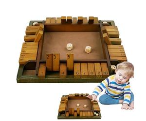 Juego De Dados Shut The Box - Juego De Cartas Digitales De Doble Cara con Volteos En Cuatro Lados | Diversión Familiar para, Padres Y Juegos De | Juegos De Mesa - Página de Inicio
