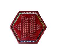 Juego De Damas Chinas: Canicas De Vidrio, Tablero De Madera Con Cajón, De Estrategia Multijugador Entretenimiento En El Hogar, Juego De Mesa De Estrategia De Damas Chinas Clásicas Para Familia,