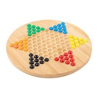 Juego De Damas Chinas: Juegoo De Cuentas De Vidrio con Tablero Hexagonal De Madera, Duradero De Juegos De Estrategia Familiar Clásico | Juego De Mesa Educativo para Niños De para EDA