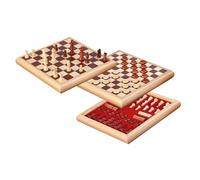 Juego De Damas De Ajedrez - Caja De Madera