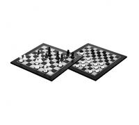 Juego De Damas De Ajedrez - Negro Barnizado