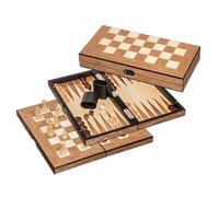 Juego De Damas De Ajedrez Y Backgammon - Tablero 40mm