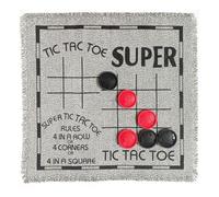 Juego de damas grandes 3 en 1 portátil con alfombra reversible para interiores y exteriores, juego de mesa para y familia, fácil de usar