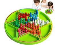 Juego de Damas,Juguetes Educativos Hexagonales para Ajedrez De Mesa | Damas De Viaje con Fichas De Madera De Colores - para Niños Niñas Adultos Reuniones Familiares Viajes Escuela