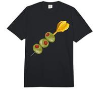 Juego de Dardos y Aceitunas Martini pintadas a Mano Retro Comfort Colors Adult Heavyweight T-Shirt