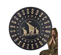 Juego De De - 25 De Madera Con Disco Para Artesanía De - Herramientas Decorativas Multifuncionales Para Manualidades Con Inscripciones Inmortales Para Meditación Y Adivinación