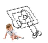 Juego de de Alambre - 8 Piezas de Metal Entrelazado, educativos Flexibles y Reutilizables para la Mente del Cerebro, Juego de Hierro portátil Duradero de 2,8 Pulgadas | Niños
