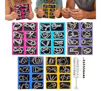 Juego de de Alambre de Metal, Juguete Educativo, Juego de Paciencia para Entrenar el Cerebro, Juego de Habilidad para desconectar y conectar, para niños, Adultos, desafío en casa, Fiestas