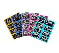 Juego de de Alambre: Juguetes educativos para desafíos mentales | Juego de lógica retorcida | Estimula la Creatividad y la concentración | Divertido y portátil para Viajes Escolares de