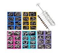 Juego de de alambre metálico - Juguete educativo y prueba de mente | Juego de desbloqueo y para oficina, escuela, niños, adultos, regalos y Navidad, 170