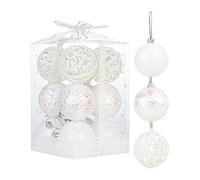 Juego de de bolas de Navidad,juego de de bolas de Navidad - 12x Kit de colgantes de bolas de árbol de Navidad | Bolas decorativas transparentes para vacaciones, decoración estética