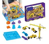 Juego De De Construcción,Camión De Ingeniería Espacial | Camión De Obra Juguete - para Niños Preescolares Juego Interior Exterior Aula Jardín Regalo