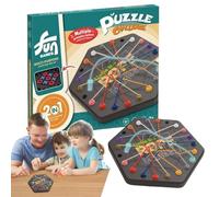 Juego de de desenredado de cuerdas - de desenredado de cuerda y juego de meseta - Actividades interiores juguetones con cordones estratégicos solución de cordón para casa