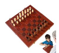 Juego de de madera, Juego de | Juego de mesa educativo con piezas - Tablero de plegable, Juguetes de juego Divertidos Familiares para principiantes Profesional de Torneo