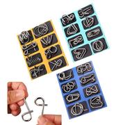 Juego De De Metal 3D - Desafiantes Juguetes para Desenredar El Cerebro - Juegos Mentales De Inteligencia para Niños Y Adultos - Juguete De Aprendizaje Stem Portátil para Viajes, Regalos D