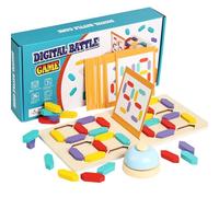 Juego de de números: tamaño estándar de madera 32x16cm | educativo de bloque con entrenamiento cognitivo, interacción padre-hijo, de aprendizaje matemático |