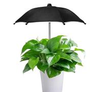 Juego de de paraguas genérico, protección UV para jardín, para uso de plantas al aire libre, tejido Build Material, balcón patio trasero Sun Shield Solution Camping Picnic Use, negro, Se référer