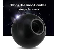Juego de de Perilla de Bola de Plástico Duradero Universal para Máquinas Herramientas 10 Uds Rojo/negro AM5x16 AM6 * 20 AM6 * 25 AM8 * 25 (*20)