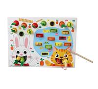 Juego de de Zanahorias para Bebés, Juguete Recoger Zanahorias Clasificación por Colores Puzzle, Coordinación Óculo-Manual Habilidades Motoras Finas Desarrollo Sensorial Aprendizaje para Primera