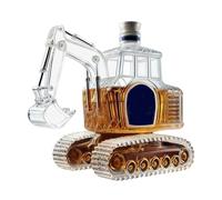 Juego de Decantador de Whisky Botella de Vidrio con Forma de Excavadora,