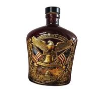 Juego de decantador de whisky con recuerdos del aniversario de UU Botella de licor de vidrio conmemorativa para honrar 250 años de herencias Decantador de whisky con vasos