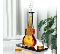 Juego De Decantador Y Vaso De Whisky De Lujo De 1000 Ml, Decantador De Guitarra Creativo con Tapón, Dispensador De Whisky, Regalo De Cumpleaños único, Aniversario, Juego De Regalo