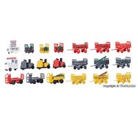 Juego De Decoración: Carro De Equipaje (14 Piezas) HO/OO Escala Kibri 38646