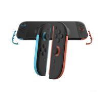 Juego de decoración de 2 asas para Nintendo Switch para controladores izquierdo y derecho que soportan interacción ergonómica e identidad visual (izquierdo azul derecho rojo)