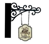 Juego de decoración de Halloween - Ferro Legno 21 x 19 cm | Halloween Slingers Per Voordeur, Decorazione Per Angolo Lettura Peř Uomo | en Garganelli Maker Donna, alloween Peř Mensole