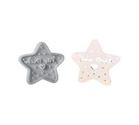 Juego de decoración de marco de estrella de calidad segura para celebración, soportes de velas que brillan, textura detallada, diseños de liberación simples, seguro