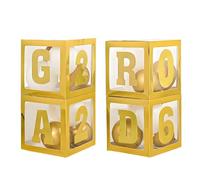 Juego de decoraciones creativas para fiestas de graduación con materiales de resistentes Caja de globos para fiestas temáticas Perfecta para configuraciones de último minuto Suministros de de