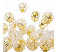 Juego de decoraciones de fiesta de cumpleaños con globos de feliz cumpleaños de oro rosa, confeti y globos de látex, cortina de flecos de globo de aluminio con forma de corazón para suministros de