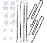 Juego de decorativas para colgar, accesorio de cadena para colgar en ventana de construcción de PVC resistente, adecuado para estructura dinámica de vidrieras