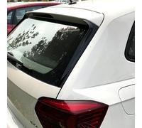Juego de deflectores de Aire de la Ventana Trasera Compatible con Volkswagen Polo (AW1) 2017- (ABS Negro Brillante)
