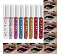 Juego de delineador de ojos con brillo líquido de 8 colores Fácil de aplicar Gel líquido mate, Lápiz delineador de ojos colorido Maquillaje de ojos Lápices de sombra de ojos a prueba de manchas # 03