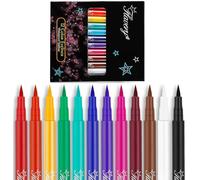 Juego de delineador líquido mate de 12 colores, resistente al agua, delineador líquido de colores, resistente a las manchas, maquillaje duradero para uso diario y Halloween, Navidad, Cosplay-B