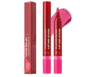 Juego de delineador y para labios: dúo hidratante de alto brillo, tinte labial con brillo transparente rico en humedad, lápiz de contorno de labios definitorio mate, kit de bálsamo labial
