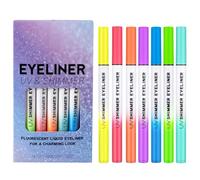 Juego De Delineadores De Colores,Brillo Resistente Al Agua Lápiz Delineador De Ojos - Duradero Altamente Pigmentado Brillo Gel Para Maquillaje Diario Fiesta Baile Noche