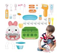 Juego de dentista para niños | Kit de juego de rol de dentista para niños | Kit de juego de dentista para niños pequeños | Juego de rol de dentista de 3 a 5 años, juego de dentista para niños y niñas,